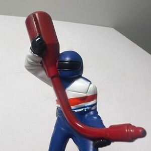 Toy Biz Pit Crew Gas Man Figure Blue Red White 1998 NASCAR Racing Toy Figurine